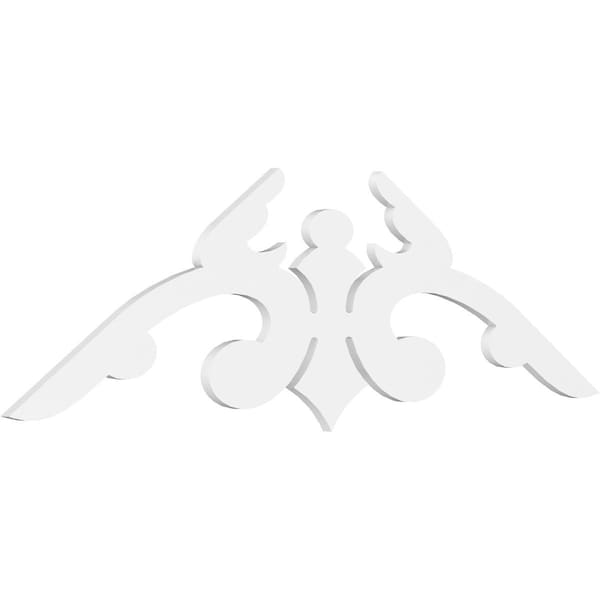 Ekena Millwork Pitch Milton Architectural Grade PVC Gable Pediment, 72"W x 24"H x 1"P (8/12) GPP072X024X100MIL - main